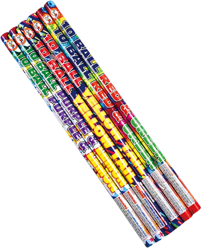 10 Ball Roman Candle 6 Pack (Panda)