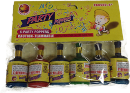 Party Poppers Bag of 6